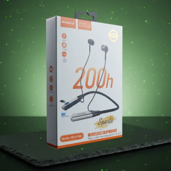RECRSI RE-NY060 Wireless Neckband Bluetooth Earphones